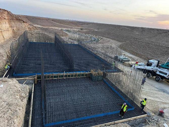 Tank base reinforcement steel